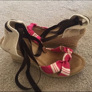JCrew size 8 silk espadrilles
