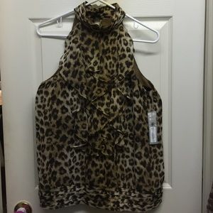 NWT, Apt. 9 animal print halter top