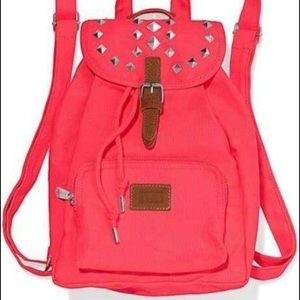 Mini PINK backpack with studs