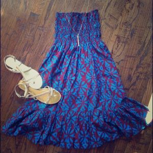 Strapless summer dress