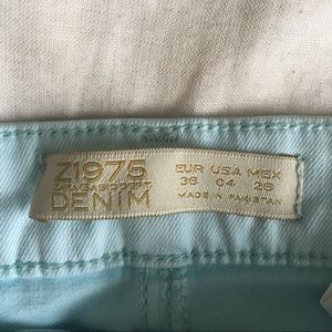 Mint green Zara jeans