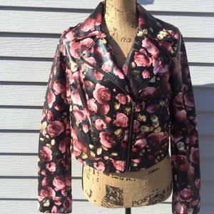 Floral Moto Jacket