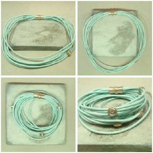 Faux Leather Wrap Bracelet