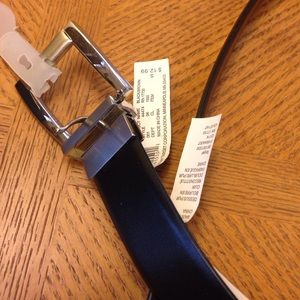 Men's reversible dress belt (Black/Dk Brown) 36"