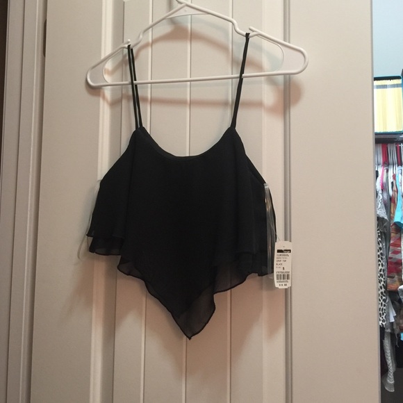 Black crop top