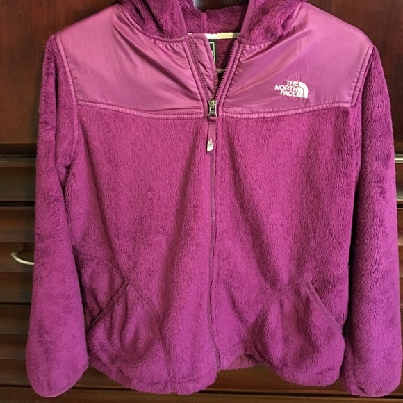 Purple/magenta Girls North Face OSO fleece