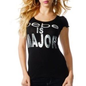Bebe Black Tee Bebe Black Tee