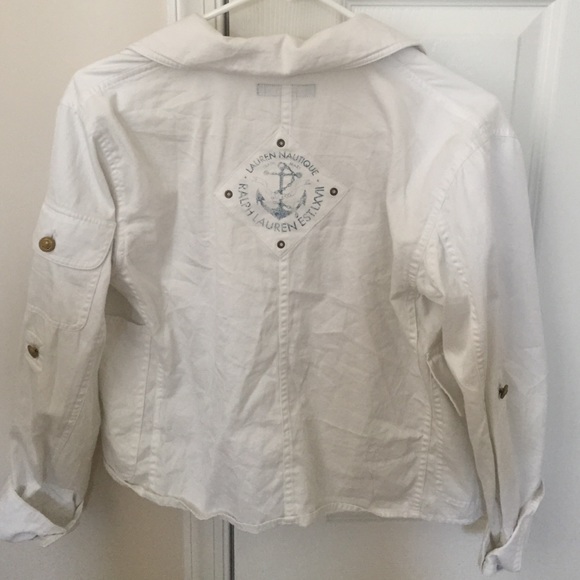 White Button Up Jacket - Picture 2 of 3