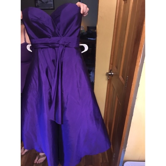 Angelina Faccenda  Dresses & Skirts - Purple short bridesmaids dresses