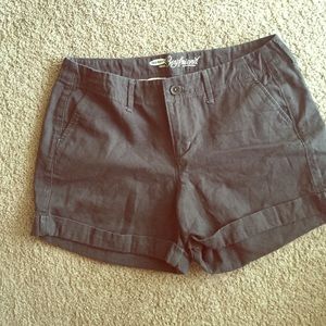 Dark grey old navy boyfriend shorts!