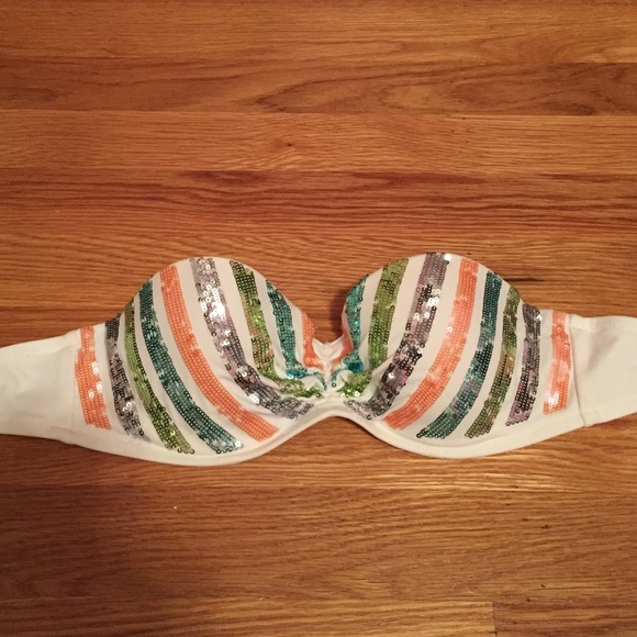 Cute sequin bikini top!