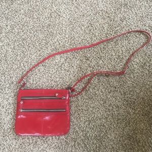 Red Zippered Crossbody