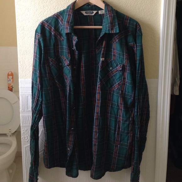 Large Grey and Copper Flannel