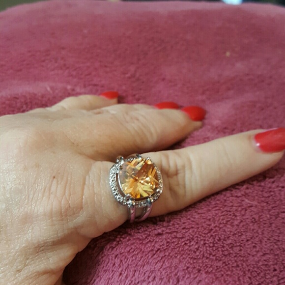 Morganite 925 ring size 8