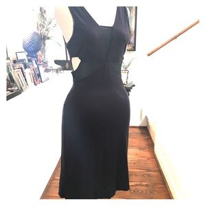 BLACK CUTOUT SPRING SUMMER DRESS URBAN OUTFITTERS