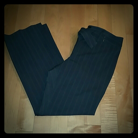 Charcoal Grey Pinstriped Pants