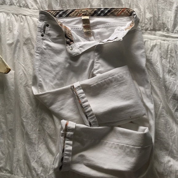 Burberry white vintage jeans size 24
