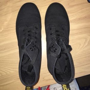 Black canvas doc martens