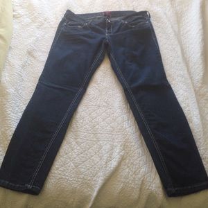 Embellished skinny jeans