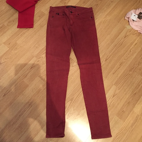 big star maroon skinny jeans