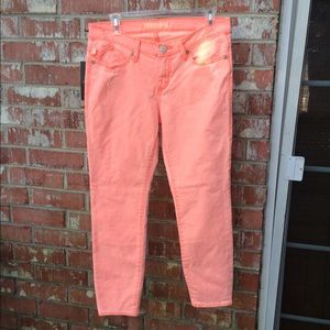 ⚡️R&R Neon Orange Skinny Jeans