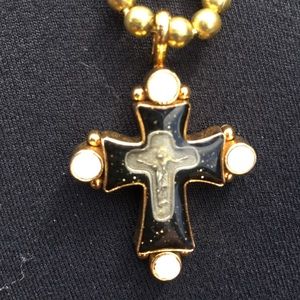 "Virgin saints and angel necklace "