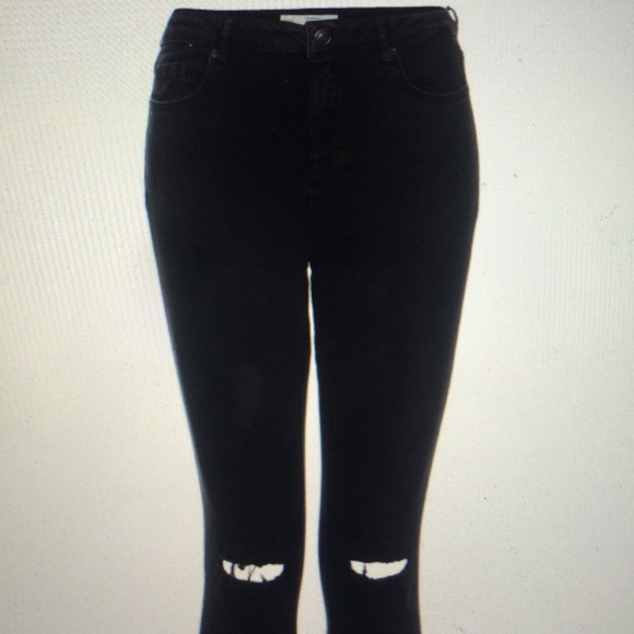 TALL MOTO Black Ripped Jamie Jeans