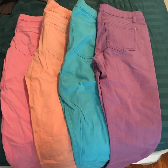 Lot of colored denim