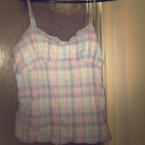 Plaid tank top
