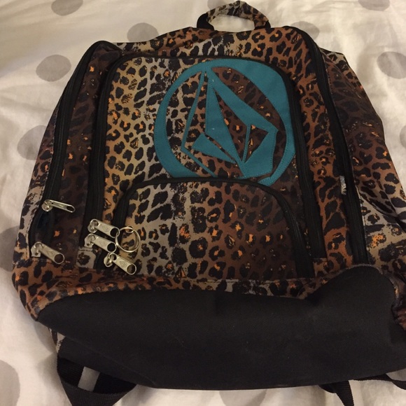 Large Volcom Stone Leopard back pack