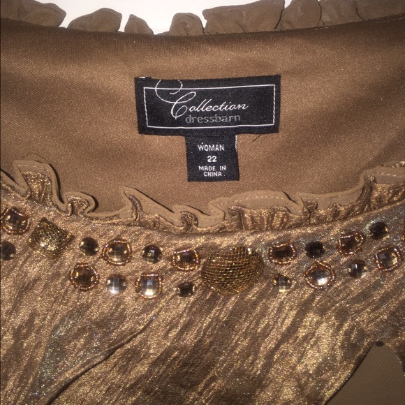 Women semi formal bronze dress