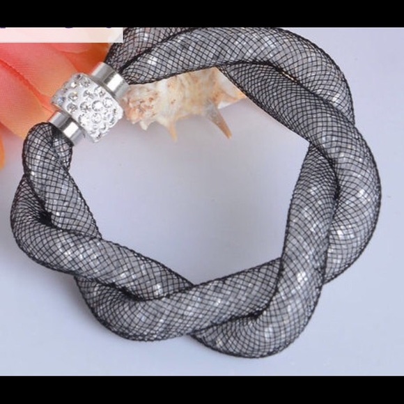 Stardust Crystal Wrap Magnetic Clasp Bracelet