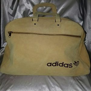 Adidas Vintage Suede Leather Gym Bag