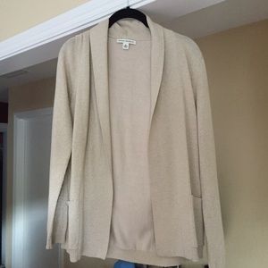 Banana Republic Gold Cardigan Sweater
