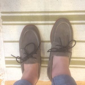 GREY SPERRY LOAFERS