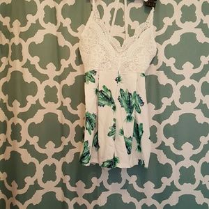 Floral and Lace romper
