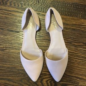 Lord & Taylor brand pink-cream flats
