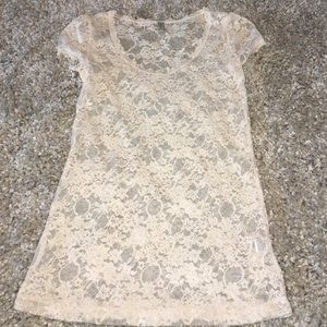 Cream lace top!