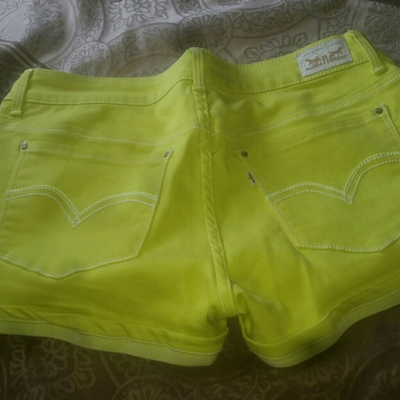 Neon green shorts