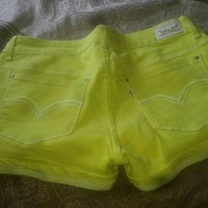 Neon green shorts