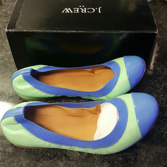 Jcrew Marley Ballet Flats Cafe Mint/Sparkling Sea