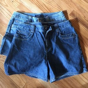 2 pairs Simons denim shorts