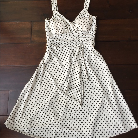 Forever 21 White Polka Dot Dress - Picture 3 of 4