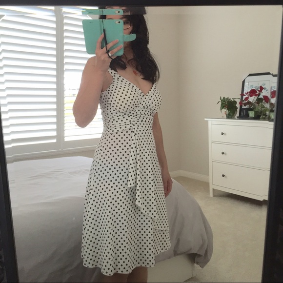 Forever 21 White Polka Dot Dress - Picture 4 of 4