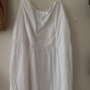 White knee length sun dress