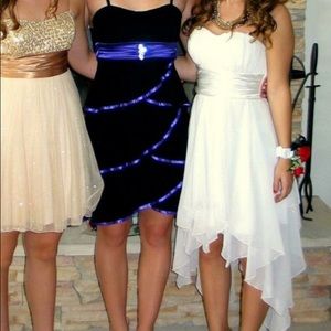 White High-Low Homecoming/Prom Dress