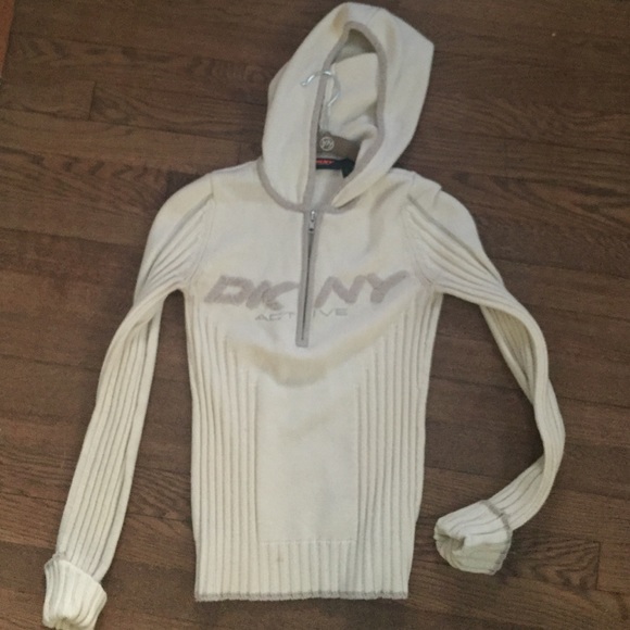Cream DKNY knitted sweater