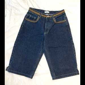 Liz Claiborne Denim Bermuda Shorts 6 petite