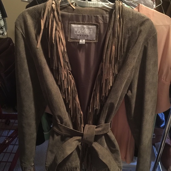 Leather and suede Wilsons jacket