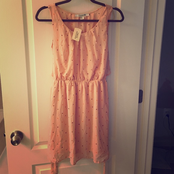 🎉SOLD-Forever 21 Polka Dot dress sz S- NWT